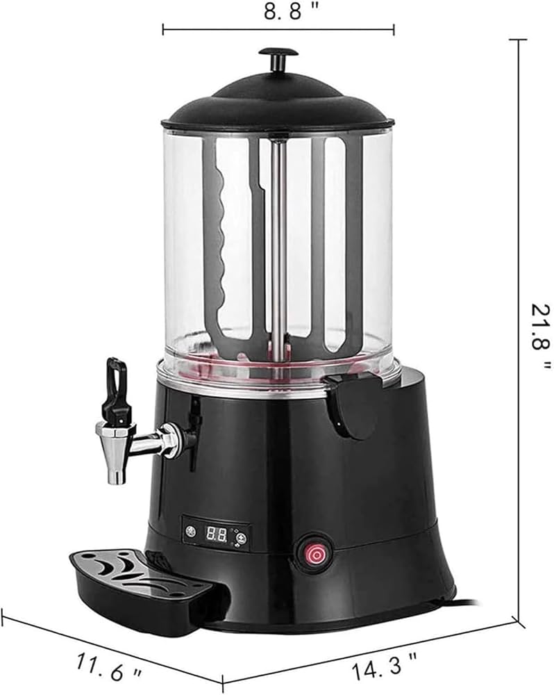 ホットチョコレートディスペンサー　赤　ホットドリンク　ポット cakmkt_3015622